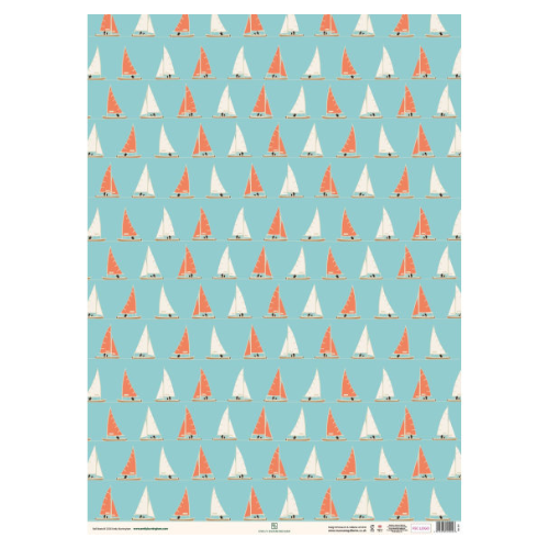 Sailing Boats Gift Wrap Paper - Image 2