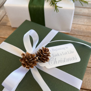 Forest Green and Kraft Gift Wrap Roll