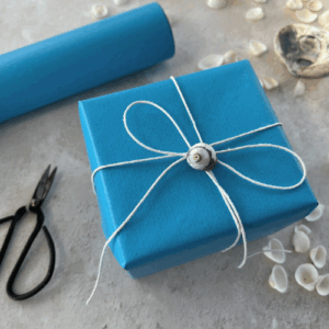 Cyan Sea Blue Kraft Paper