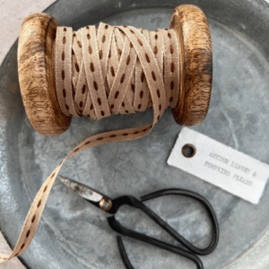 Caramel and Cocoa Stitch Ribbon