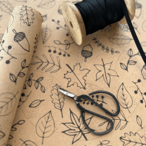 Autumn Leaves Kraft Paper Roll