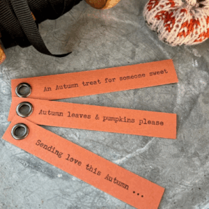 Handmade Autumn Gift Tag Set