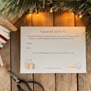Gift Wrapping Workshop Gift Voucher