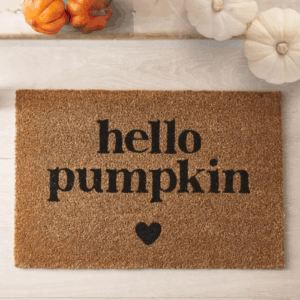 Hello Pumpkin Autumn Mat