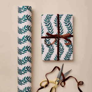Wavy Botanical Gift Wrap