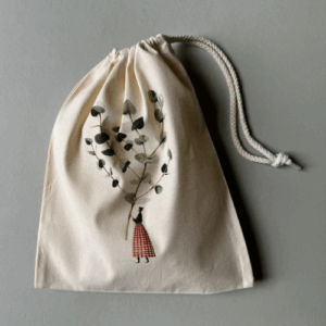 Eucalyptus Cotton Drawstring Bag