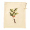 Christmas Holly Cotton Drawstring Bag - Image 2