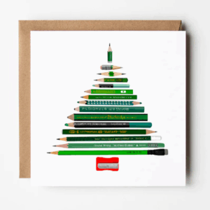 Christmas Pencils Greetings Card