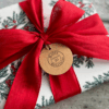 Happy Holidays Round Kraft Gift Tags - Image 2