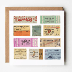 70's Gig Ticket Card