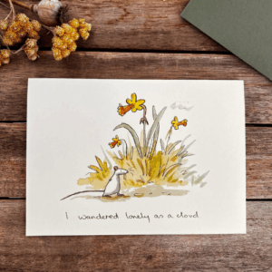 Daffodil and Mouse Card