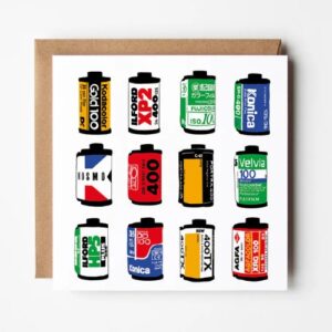 Nostalgic Camera Film Rolls Card