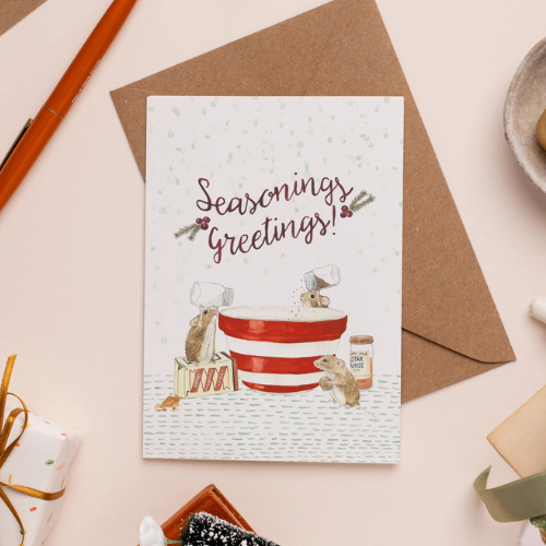Seasonings Greetings Christmas Card - Image 2