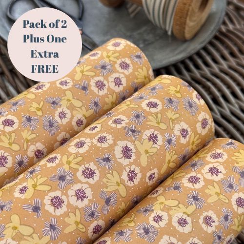 Bold Roses & Garden Ditsy Double Sided Gift Wrap Pack