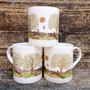 Running Hares China Mug