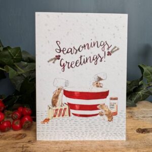 Seasonings Greetings Christmas Card