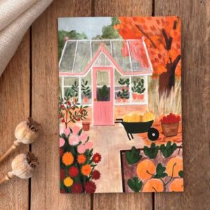 Pumpkins Autumn Garden Card