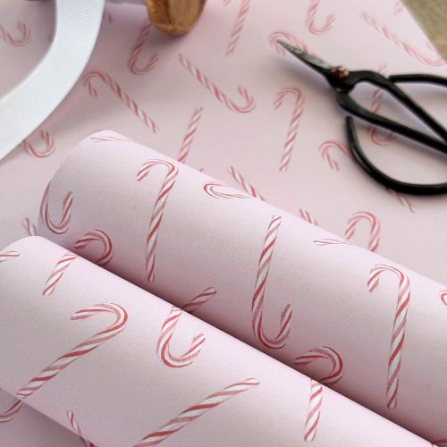 Candy Cane Gift Wrapping Paper