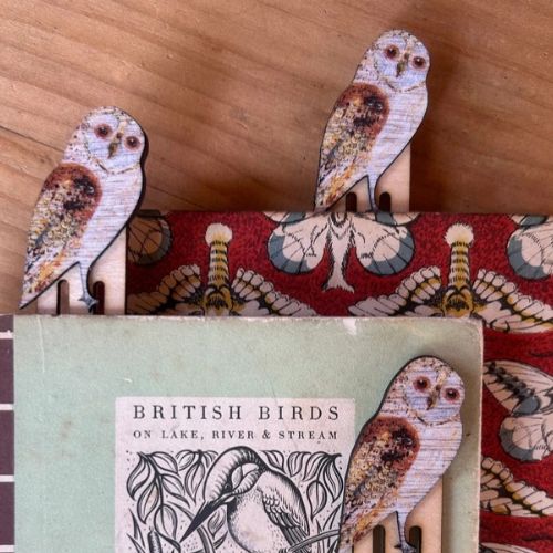 Barn Owl Paperclip Bookmark