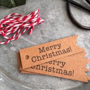 Merry Christmas Tags & Bakers Twine