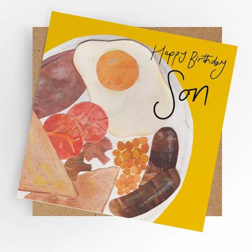 Son Birthday Breakfast Card